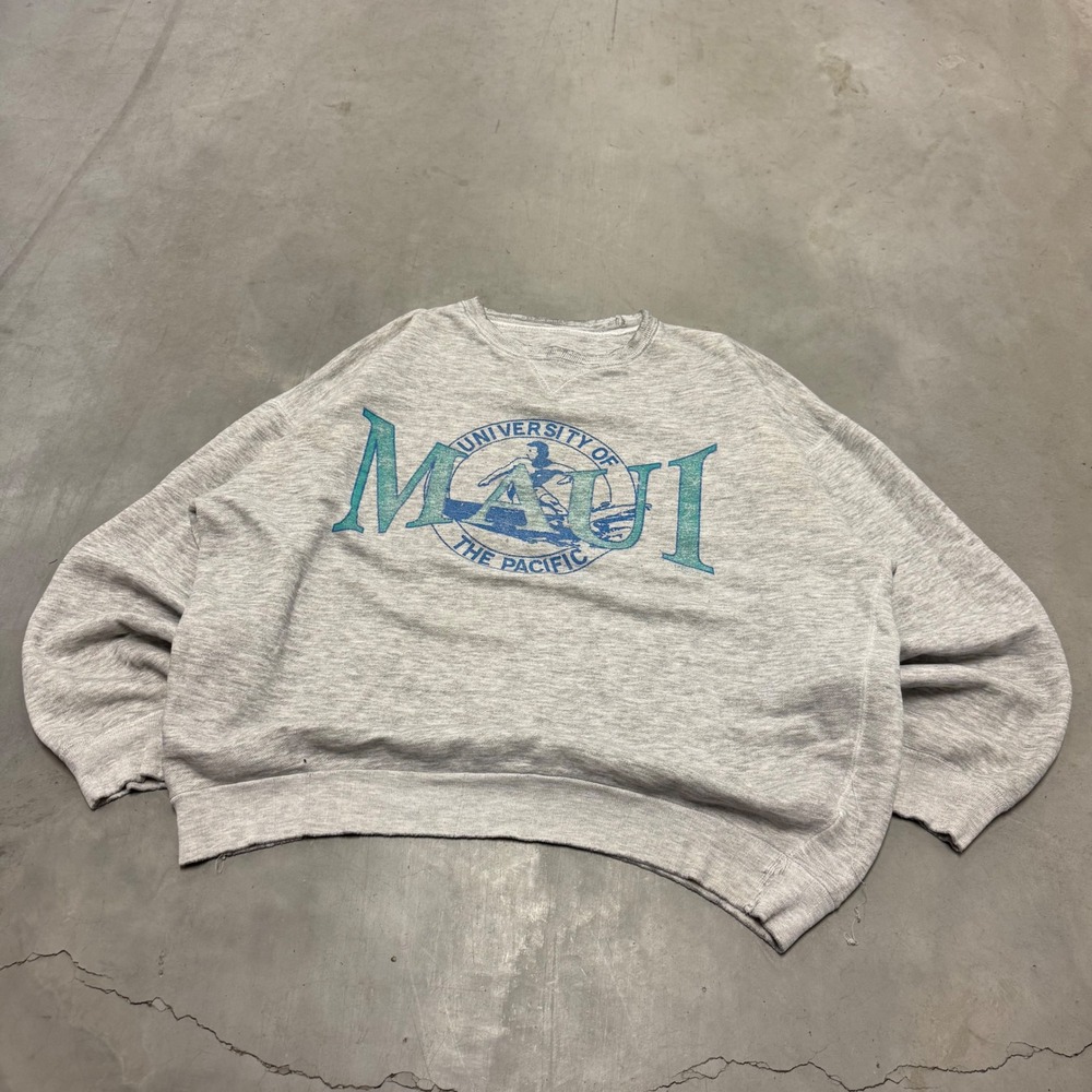 Vintage 90s Maui University Crewneck Sweatshirt